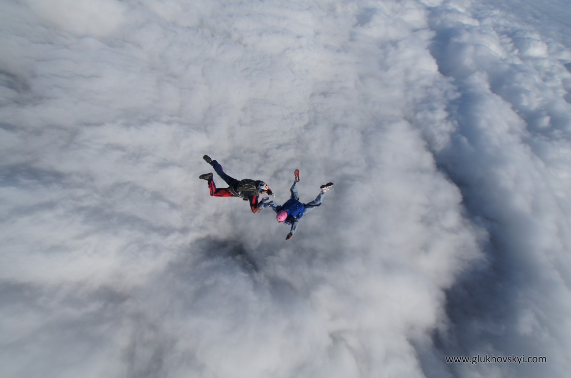Skydiving over Lithuania