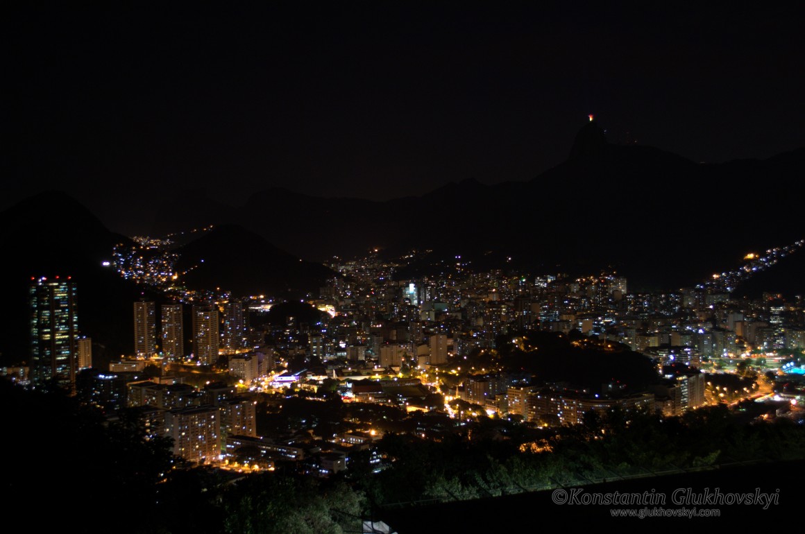 Rio de Janeiro at night, Brazil